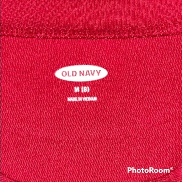 Old Navy Girls Size M (8) Long Sleeve Tee & Candy Canes on a Gray Fleece Pants - Picture 4 of 5